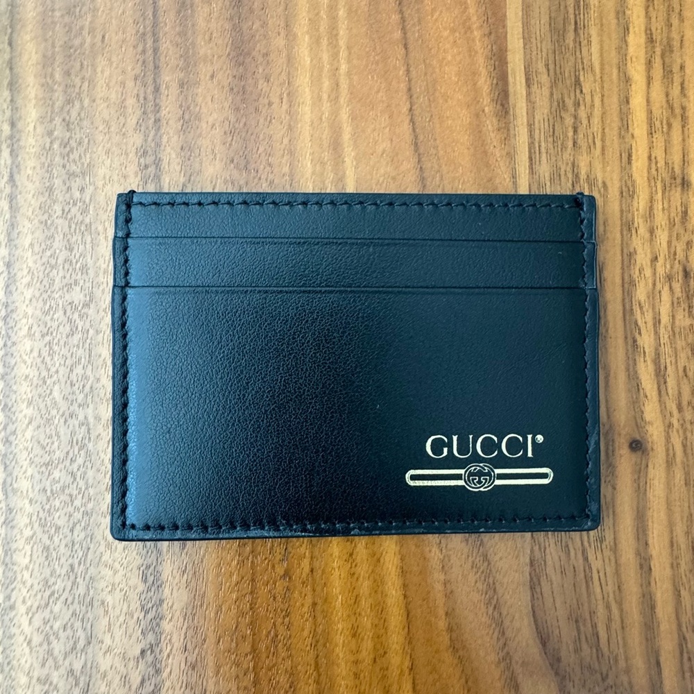 Authentic Gucci Card Holder Black NWOT